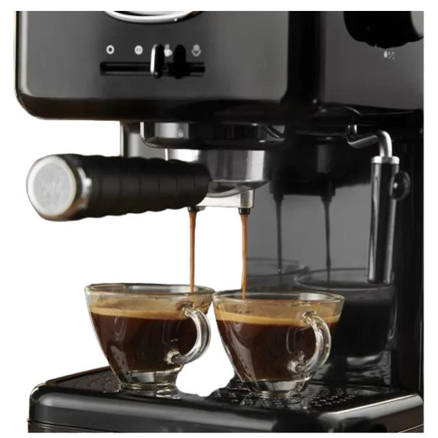 Russell Hobbs Retro Espresso Coffee Machine - Black. Feel right at home  with the Russell Hobbs Retro Espresso Coffee Machine. Making…